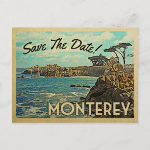 Monterey Save the Date Vintage Postkarten