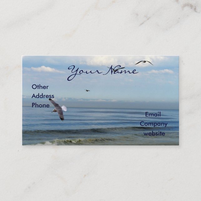 Monterey Scene Business Card Visitenkarte (Vorderseite)