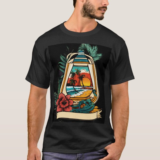 Monterey Tropics: Ikonische Tattoo T-Shirt (Vorderseite)