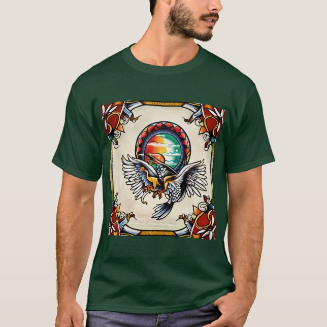 Monterey Tropics: Sailor Jerry x Ed Hardy Tattoo T-Shirt (Vorderseite)