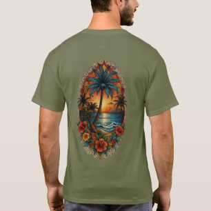 "Monterey Tropics: Tattoo Inspiriert T - Shirt Art