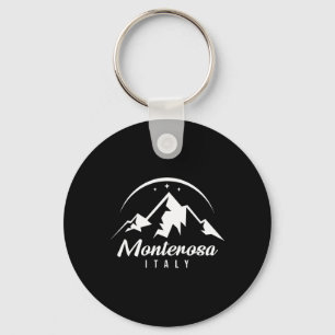 Monterosa Italien Skigebiet Snowboarden Sou Schlüsselanhänger