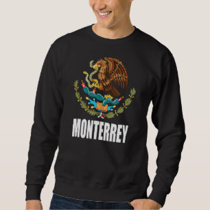 Monterrey Mexiko mexikanische Flagge Eagle Escudo Sweatshirt