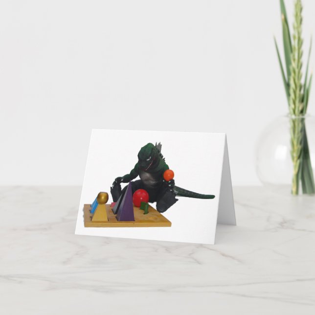 Montessaurus & Grammar Solids Note Card Karte (Vorderseite)