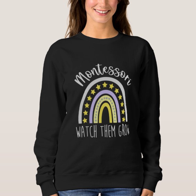 Montessori beobachten, wie sie die Mama Lea Sweatshirt (Vorderseite)