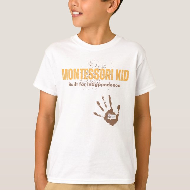 Montessori Kind T-Shirt (Vorderseite)