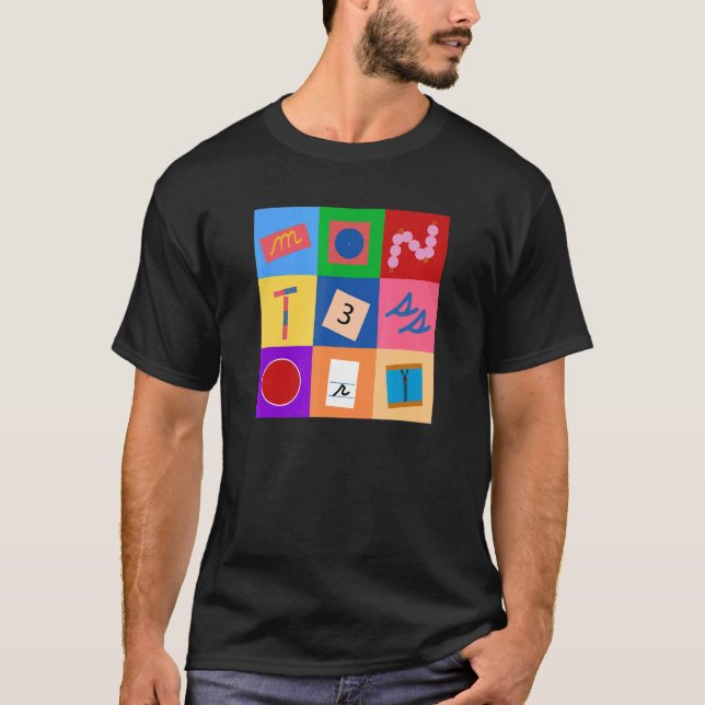 Montessori-Materialien T-Shirt (Vorderseite)