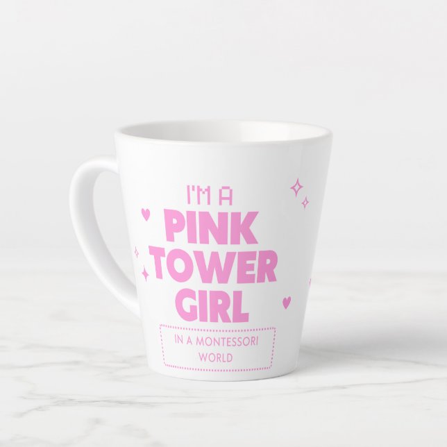 Montessori Pink Tower Tasse (Linke Ecke)