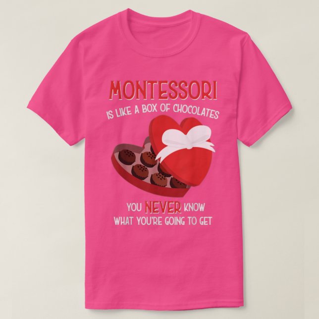 Montessori Schullehrer Valentine's Day Geschenk Ki T-Shirt (Design vorne)