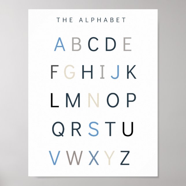 Montessori stellt Kinderplakate her, die neutral c Poster (Vorne)