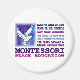 Montessori Taube Magnet