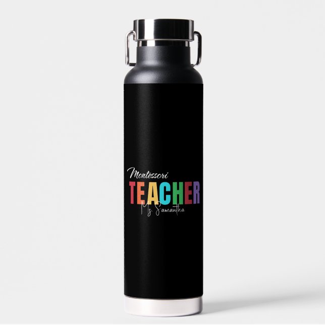 Montessori Teacher Personalisiert Trinkflasche (Vorne)