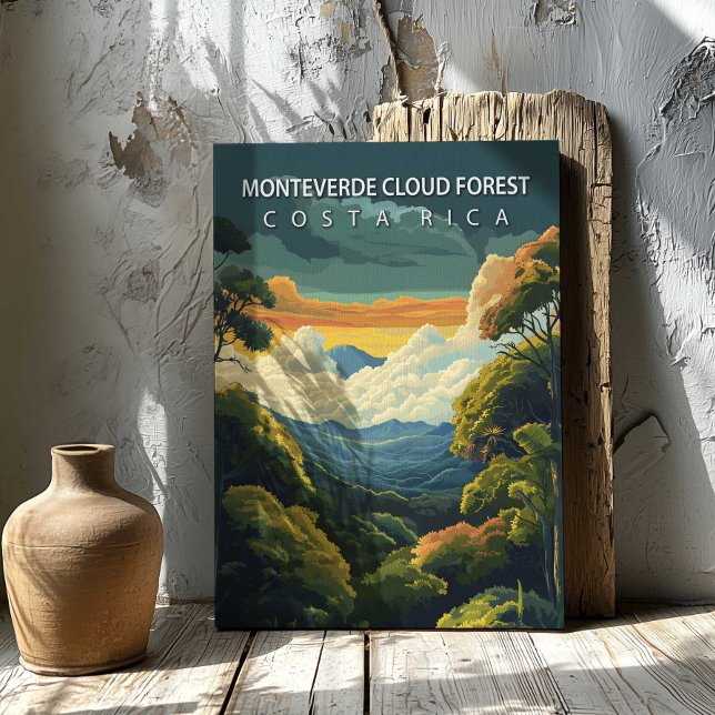 Monteverde Cloud Forest Costa Rica Leinwanddruck (Monteverde Cloud Forest Costa Rica Canvas Print by TinkPrints.)