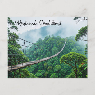 Monteverde Cloud Forest Costa Rica Travel Postkarte