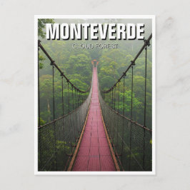 Monteverde Cloud Forest Costa Rica Travel Postkarte