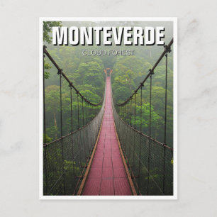 Monteverde Cloud Forest Costa Rica Travel Postkarte