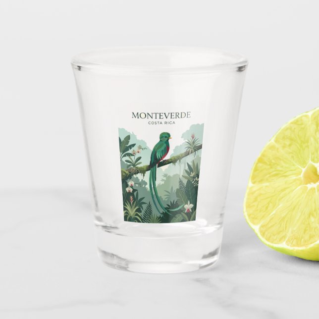Monteverde Costa Rica Schnapsglas (Vorderseite)