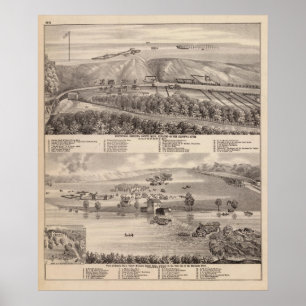 Montevideo, Granitfälle, Minnesota Poster