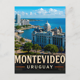 Montevideo - Küstenfeinheit und uruguayischer Char Postkarte