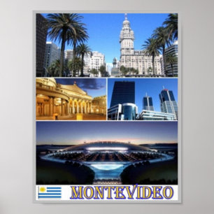 Montevideo Mosaic - Uruguay - Poster