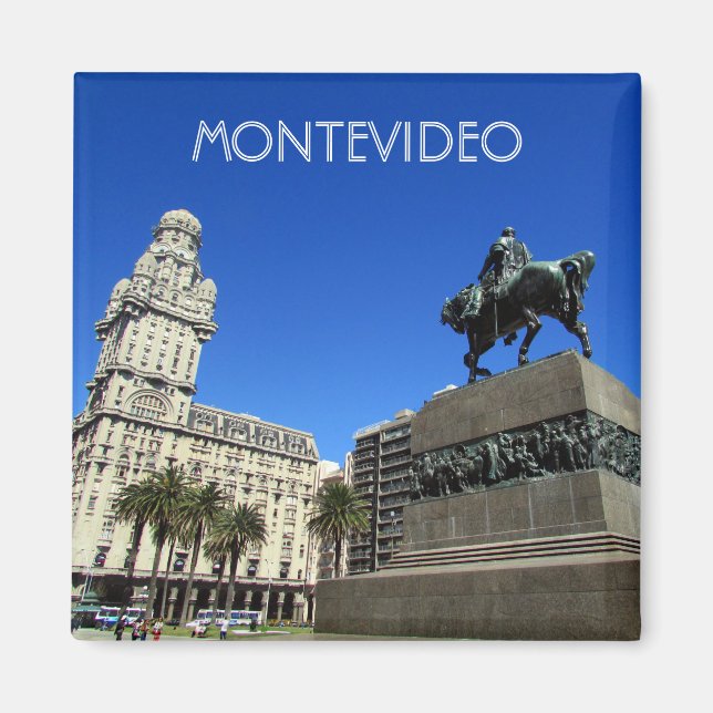 Montevideo-Platz Magnet (Vorne)