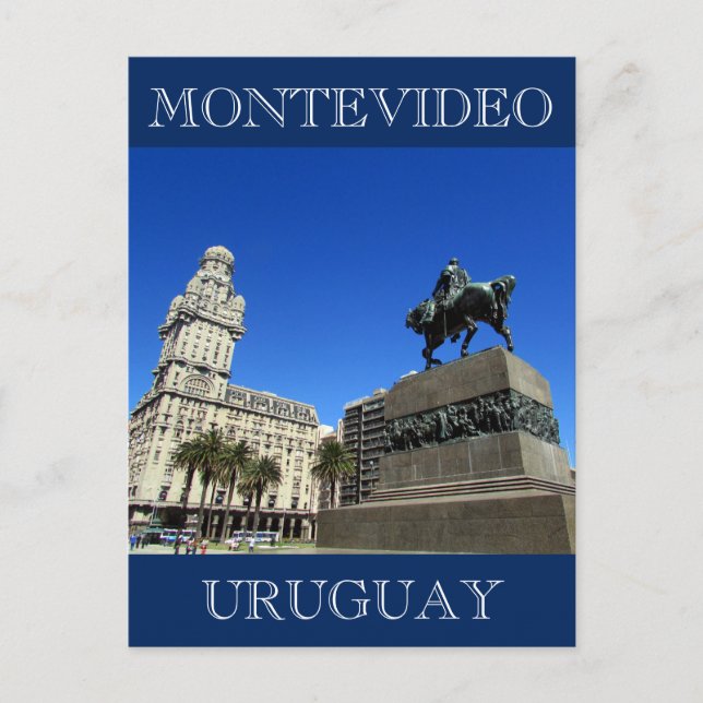 montevideo plaza uruguay postkarte (Vorderseite)