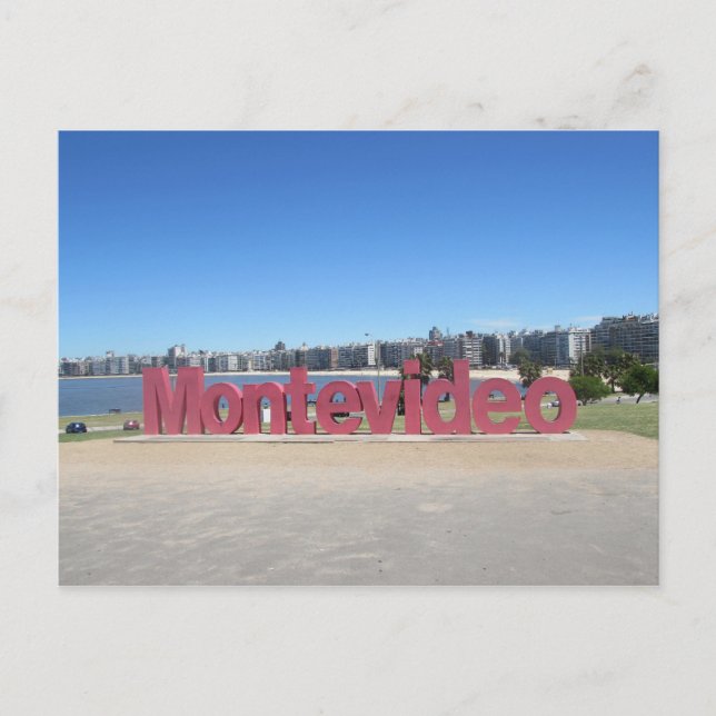 Montevideo Signatur Postkarte (Vorderseite)