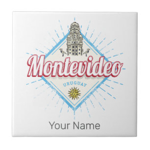 Montevideo Stadt Uruguay Palacio Salvo Souvenir Fliese