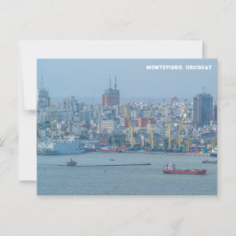 Montevideo, Uruguay City View Postkarte