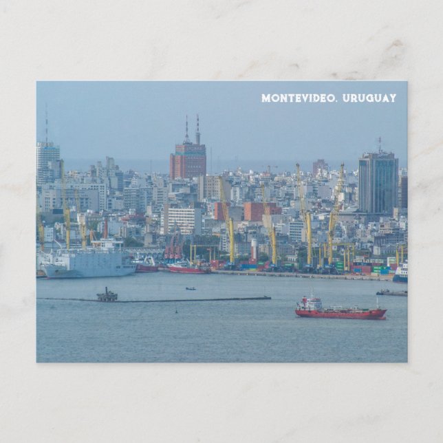 Montevideo, Uruguay City View Postkarte (Vorderseite)