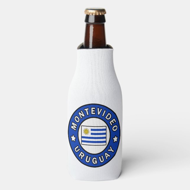 Montevideo Uruguay Flaschenkühler (Flaschenvorderseite)