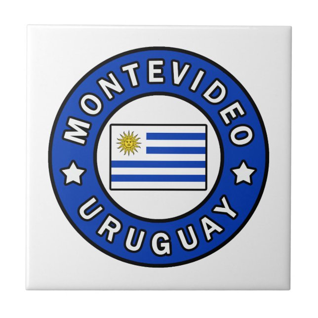 Montevideo Uruguay Fliese (Vorderseite)