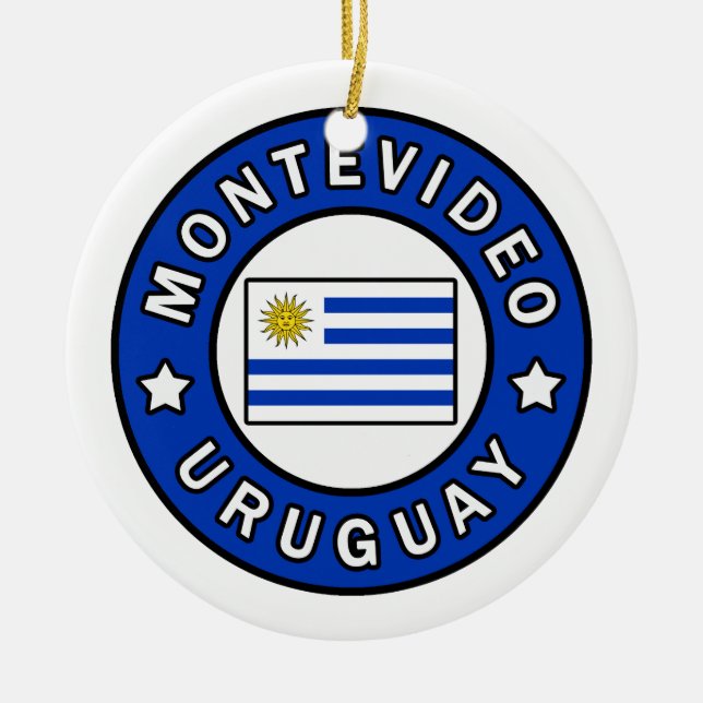 Montevideo Uruguay Keramik Ornament (Vorne)