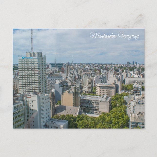 Montevideo, Uruguay, Mirador Panorámico  Postkarte (Vorderseite)