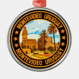 Montevideo Uruguay Ornament Aus Metall