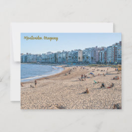 Montevideo, Uruguay, Playa de Los Pocitos Postkarte