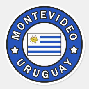 Montevideo Uruguay Runder Aufkleber