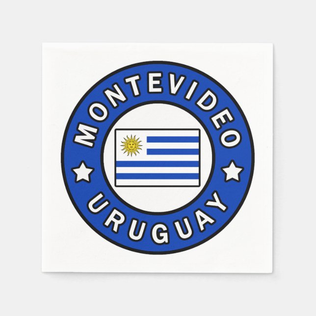 Montevideo Uruguay Serviette (Vorderseite)