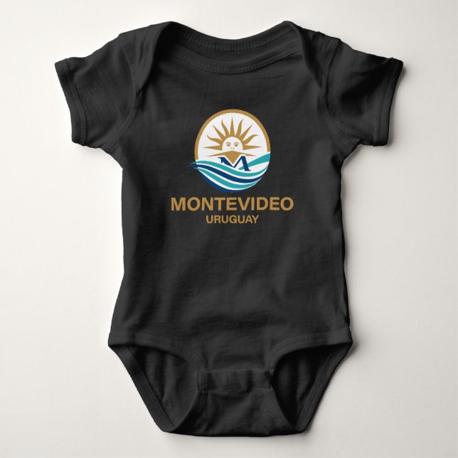 Montevideo Uruguay South America Baby Strampler (Vorderseite)