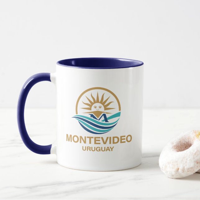 Montevideo Uruguay South America Tasse (Mit Donut)