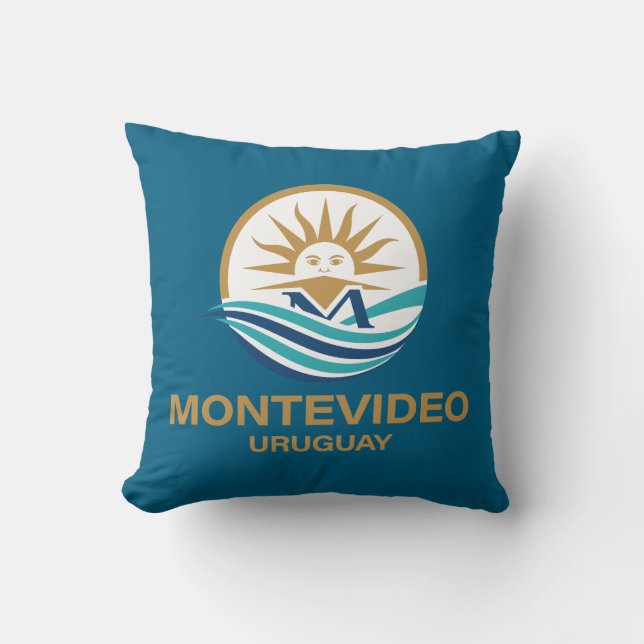 Montevideo Uruguay Südamerika Kissen (Vorderseite)