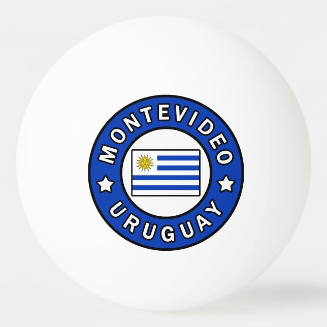 Montevideo Uruguay Tischtennisball (Vorderseite)
