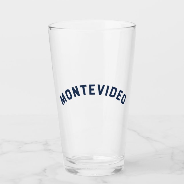 Montevideo, Uruguay Vintag Arch Glas (Vorderseite)