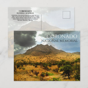 Montezuma-Gipfel, stürmischer Himmel, Coronado-Nat Postkarte