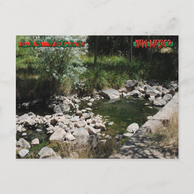 Montezuma Hot Springs Postkarte (Vorderseite)