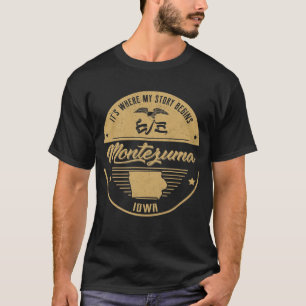 Montezuma Iowa Hier beginnt meine Geschichte T-Shirt