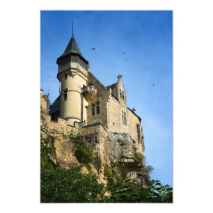 Montfort Schloss, Dordogne, Frankreich Fotodruck