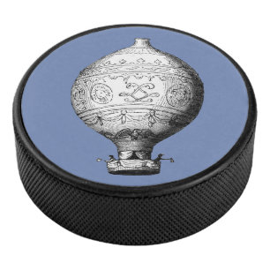 Montgolfier Vintager Heißluftballon Eishockey Puck