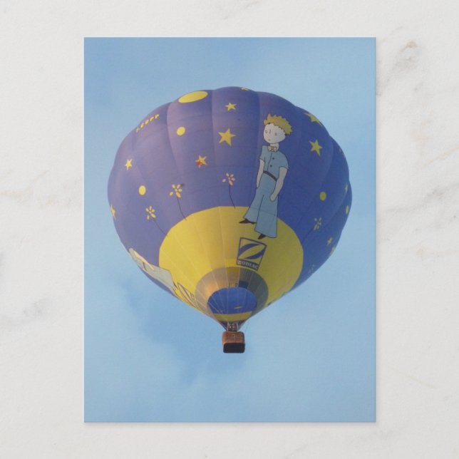 Montgolfiere - Heißluftballon - Petit Prince Postkarte (Vorderseite)
