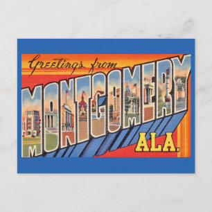 Montgomery AL Retro Gruß Postkarte